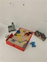 Micromachines playset with various add on items