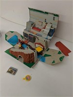 Micromachines playset carry box with cars