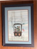 P. Buckley Moss Signed Print "All Together"