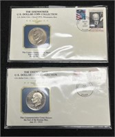 (2) Ike Dollars Unc. w/ 1st Day Covers: