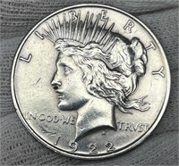 1922 Peace Silver Dollar XF