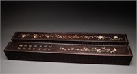 Mahogany painting box of Qing Dynasty