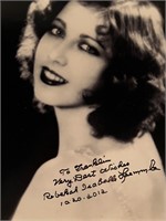 Carla Laemmle signed photo