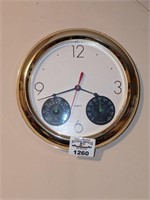 Wall clock and weather station