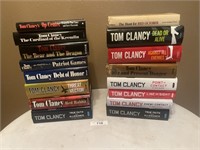 16) HARDBACK BOOKS BY TOM CLANCY