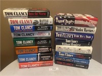 16) HARDBACK BOOKS BY TOM CLANCY