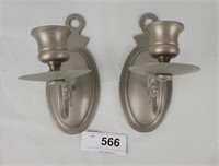 Metal Candle Wall Sconce