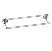 Gatco Designer 2 24" Chrome Wall Double Towel Bar