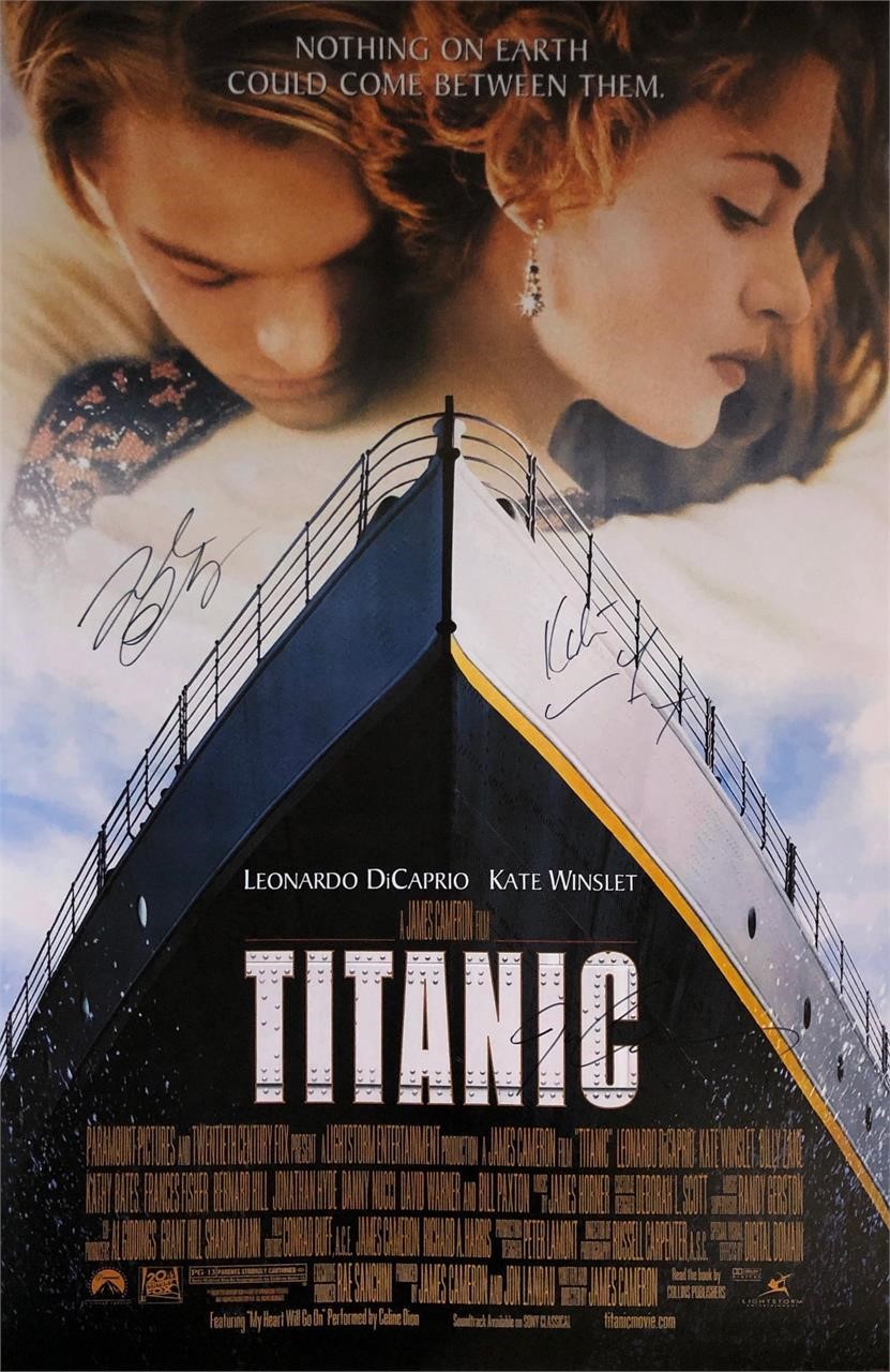 Titanic Kate Winslet Autograph Poster