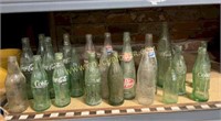 Great lot of vintage soda bottles