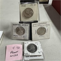 LOT OF 4 PROOF WASHINGTON QUARTERS