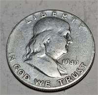 1949 s Better  Franklin Half Dollar