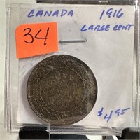 1916 CANADA LARGE CENT