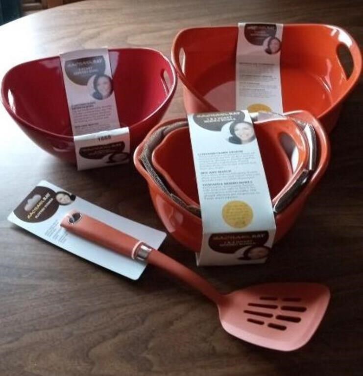 Rachael Ray mixing bowl serving bowl set