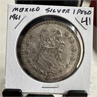 1961 MEXICO SILVER PESO