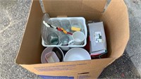 Large Box Of Misc Kitchenware