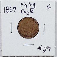 1857  Flying Eagle Cent   G