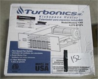Turbonics model T-42 kickspace heater in box.
