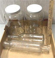 Jars and bottles decorative