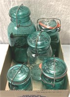 Ball canning jars blue