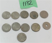 Qty of 10 - 100Yen & 1 - 50Yen Japanese Coins