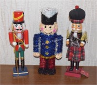 (S3) Lot of 3 15" Nutcracker Figurines
