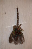 (D) Christmas Decorated Broom Wall Decor