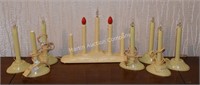 (S3) Lot of Vintage Window Candle Lights