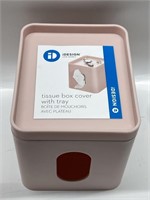 iDESIGN TISSUE BOX COVER WITH TRAY