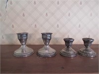 sterling candleholders