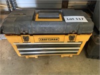 4 toolboxes, misc. dockets & hand tools