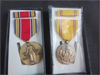 (2) Medals w/Ribbons