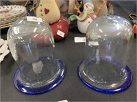 Colbalt Blown glass globes.