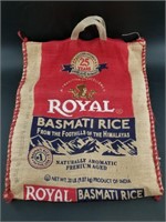 Tote bag made from a rice sack