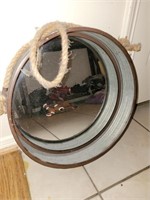 16" Round hanging port mirror