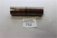 Roll of (50) of Lincoln Pennies - 1990P