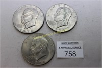 Eisenhower Dollar - 1974P x 2 / 1974D x 1 - (3) To