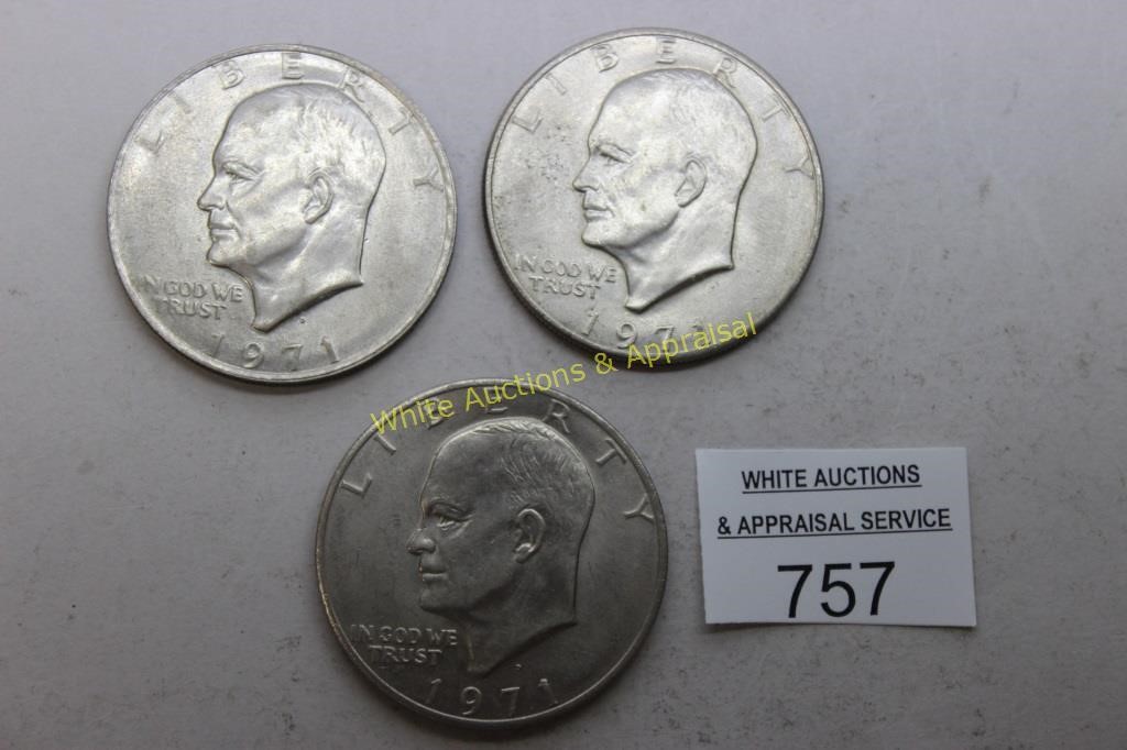 Eisenhower Dollar - 1971 - AU