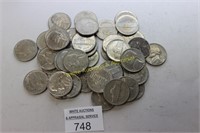 Roll of (40) Jefferson Nickles - Multiple Dates