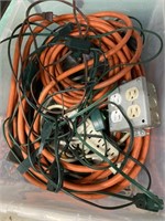 Box with some very heavy extension cords