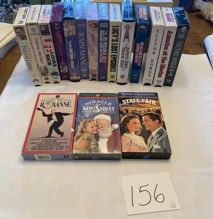 Lot 17 VHS movies
