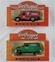 Vintage sealed Dr. Pepper diecast model cars