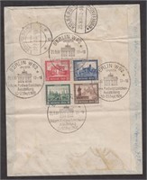 Germany Stamps #B33 tied on Registered Cover, rare