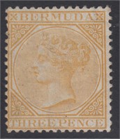 Bermuda Stamps #3 Mint No gum, CV $600