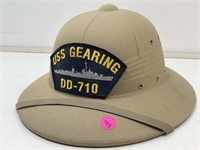 Pith Helmet w/ USS Gearing Patch