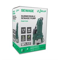 $239  Zoeller 1/3-HP Cast Iron Sewage Sump Pump