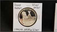 Sioux Nation Silver Dollar