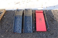 Set of Car Ramps and Floor Creeper