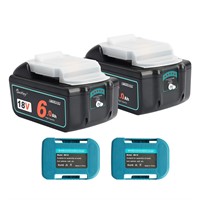 waitley 2Pack 18V 6.0Ah Replacement Battery