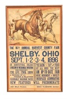 1896 SHELBY, OHIO FAIR POSTER